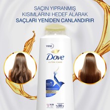 Dove Ultra Care Saç Bakım Şampuanı Yoğun Onarıcı Yıpranmış Saçlar İçin 600 ml x3