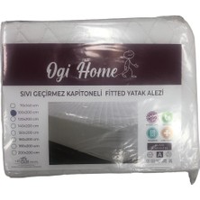 Ogi Home Kapitone Fitted Sıvı Geçirmez Yatak Alez 100X200