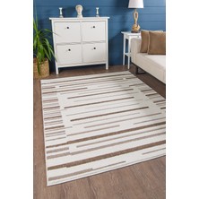 Venucci Home & Living Quincey Bukleli Yumuşak Peluş Post Shaggy Krem Çocuk Odası Oturma Odası Salon Mutfak Halısı
