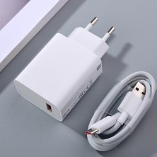 Papajack Turbo Şarj Cihazı 33W Xiaomi Redmi Için 10 Ab Qc3.0 Hızlı Şarj Telefon Adaptörü 100CM Tip C Kablo Poco X3 Nfc F3 Pro Mi 10 11 x (Yurt Dışından)