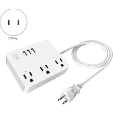 Papajack Abd Çıkışlı Güç Kablosu Adaptörü 3 USB Bağlantı Noktası, Beyaz, Abd Tak (Yurt Dışından)