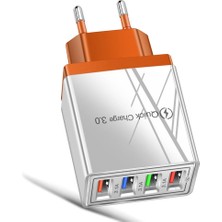 Papajack Yeni Ab/abd Plug USB Şarj Aleti Hızlı Şarj 3.0 Telefon Adaptörü Için iPhone Tablet Taşınabilir Duvar Mobil Şarj Cihazı Hızlı Şarj Cihazı (Yurt Dışından)