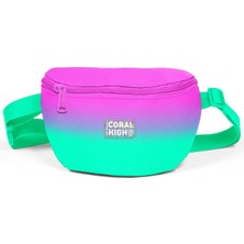 Coral High Kids Pembe Su Yeşili Renk Geçişli Bel Çantası 11556