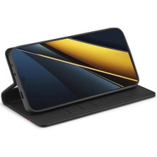 Mays Shop Xiaomi Poco X6 Pro 5g Kart Ekleme Tam Koruma Deri Kılıf (Yurt Dışından)