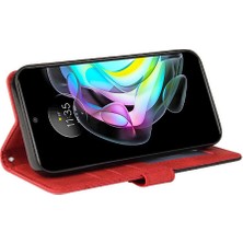 Mays Shop Motorola Kenar 20 Kart Yuvası Standı Pu ile Iki Renkli Dikiş Için Kılıf (Yurt Dışından)