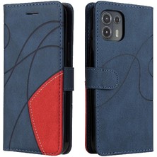 Mays Shop Motorola Kenar 20 Lite Için Kılıf Kart Yuvası Standı ile Pu Deri Flip Folio (Yurt Dışından)