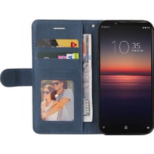 Mays Shop Sony Xperia1 Ii Pu Deri Flip Kart Yuvası Standı ile Folio Kılıf (Yurt Dışından)