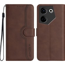 Mays Shop Tecno Camon 20/20 Pro 4g Case Premium Pu Cüzdan Yerleşik ile Uyumlu (Yurt Dışından)