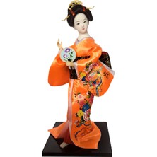 Eleanos Tahsil Heykelcik Heykeli Mağaza Japon Kimono Geyşa (Yurt Dışından)