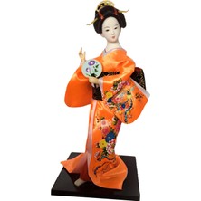 Eleanos Tahsil Heykelcik Heykeli Mağaza Japon Kimono Geyşa (Yurt Dışından)