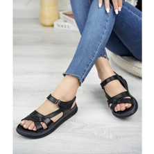 Elf Shoes Bags  Deri Comfort Serisi Kadın Günlük Sandalet