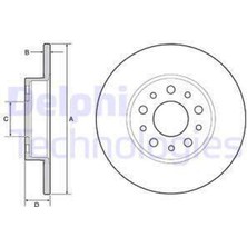 Fren Diski Arka Fiat 500 L 12 Egea 15 1.0 1.3 Mtj 1.4 1.6 Mtj 15 18051