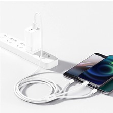 Baseus Superior 3in1 Hızlı Şarj Özellikli USB To M+L+C 3.5A Hızlı Şarj Kablosu iPhone 15 Uyumlu 0.5m.