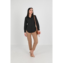 Koza Kadın Klasik Uzun Kol Gömlek 1668-24