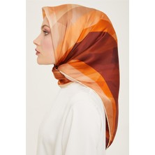 Armine Geometrik Desenli Sura İpek Eşarp 24Ya9138 2 55