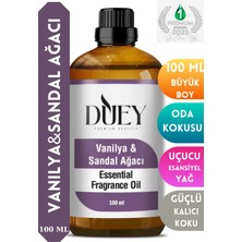 Duey Vanilya&sandal Uçucu Yağ 100ML Buhurdanlık Yağı Difüzör Esansı Oda Kokusu Esansı Hava Nemlendirici