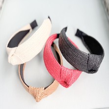 Lajivert Accessories Hasır Örgülü Kadın Taç