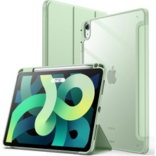 M.tk moveteck Ipad Air 6. Nesil 11" Uyumlu Tablet Kılıf Kalem Bölmeli Standlı Uyku Modlu Yumuşak Silikon Arka Şeffaf Mika