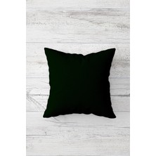 Pelangi Düz Renk Mürdüm Çift Tarafı Baskılı Gizli Fermuarlı Yastık Kılıfı Kırlent Koltuk Yastık Kılıfı