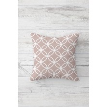 Pelangi I?ç Içe Geometrik Şekilli Çift Tarafı Baskı Gizli Fermuar Yastık Kılıfı Kırlent Koltuk Yastık Kılıfı