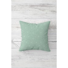 Pelangi Line Art Çiçek Desen Çift Tarafı Baskılı Gizli Fermuarlı Yastık Kılıfı Kırlent Koltuk Yastık Kılıfı