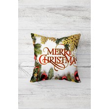Pelangi Merry Christmas Yeni Yıl Çift Tarafı Baskılı Gizli Fermuarlı Yastık Kırlent Koltuk Yastık Kılıfı