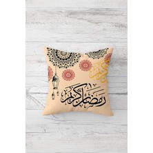 Pelangi Ramadan Kareem Etnik Çift Tarafı Baskılı Gizli Fermuarlı Yastık Kılıfı Kırlent Koltuk Yastık Kılıfı