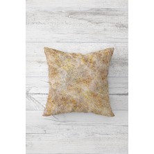 Pelangi Pudra Mermer Desenli Çift Tarafı Baskılı Gizli Fermuarlı Yastık Kılıfı Kırlent Koltuk Yastık Kılıfı