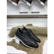 Yeşildaş Lacivert Deri Termo Light Taban Casual Sneaker Spor Ayakkabı 1093