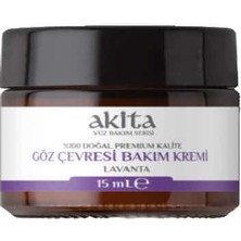 Akita % 100 Doğal Göz Çevresi Kremi Lavanta 15mL