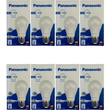 Panasonic 10,5W (75W) 2700K (Sarı Işık) E27 Duylu LED Ampul (8 Adet)
