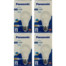 Panasonic 8,5W (60W) 6500K (Beyaz Işık) E27 Duylu LED Ampul (4 Adet)