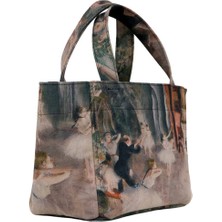 Kadın Vegan Çok Renkli Medium Tote Bag - Ballerinas Tasarım