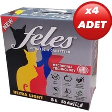 Feles Kedi Kumu 8 Lt X4 Adet