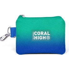 Coral High Kids Yeşil Saks Renk Geçişli Bozuk Para Çantası 21924