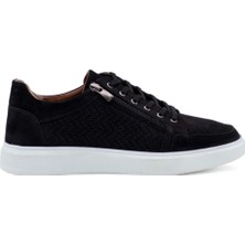 Dropland  8714 Spor Model Erkek Ayakkabı - Nubuk Siyah - 41