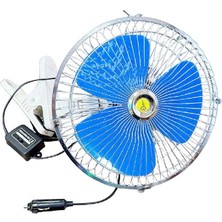 Kent 24 Volt Oto Vantiltatör 10INCH 25CM Mandallı 24V Çakmaklık Girişli Vantilatör