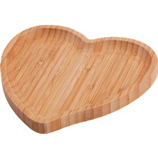 Bestnify Dinner Heart Ahşap Tabakları Yemek Tepsisi 21X23CM (Yurt Dışından)