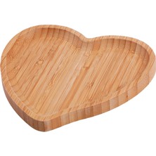 Bestnify Dinner Heart Ahşap Tabakları Yemek Tepsisi 21X23CM (Yurt Dışından)