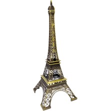 Dünyadan Hediyeler Minyatür Metal Paris Eyfel Kulesi Dekoratif Biblo 38 cm