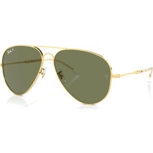 Ray-Ban RB3825 001/58 58 Polarize Unisex Güneş Gözlüğü