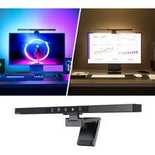 Blitzmax Bm-Cs1 Rgb Monitör Işık Çubuğu Asimetrik Yansımayı Önleyici Tasarım Oyuncu Bilgisayarı Için