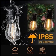 Sekatech 5 Duylu Birbirine Eklenebilir 5 mt Cata Sarmaşık Dış Mekan Bahçe Aydınlatma Armatürü E27 IP64