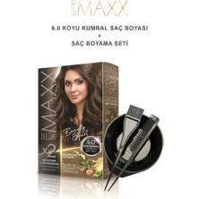 Maxx Deluxe Saç Boyası 6.0 Koyu Kumral-Boyama Seti