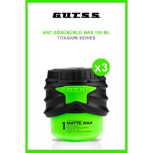 Gutss Şekillendirici Titanyum Matte Wax  No:1 150ml X3