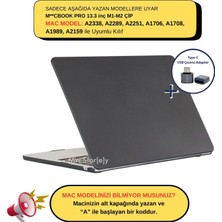 Mcstorey Macbook Pro Kılıf 13INÇ M1-M2, Kristalline Iz Yapmaz A1706 A1708 A1989 A2159 A2251 A2289 A2338 ile Uyumlu