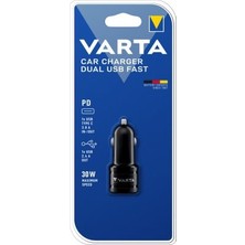 Varta 57932 Car Charger Dual USB Fast 2 Port USB Charger With USB Type C  Aydos