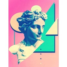 Womb Hobby Büst Sayılarla Boyama Seti 50X65 cm Tuvale Gerili