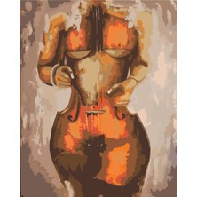 Womb Hobby Vücud Bulan Sanat Sayılarla Boyama Seti 50X65 cm Tuvale Gerili