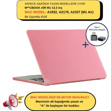 McStorey Macbook Air M1 Kılıf 13INÇ Mat Iz Yapmaz (Touchıd'li M1 Air) A2337 A2179 A1932 ile Uyumlu